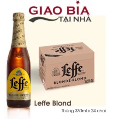 Bia Leffe Blond - Leffe Vàng Thùng 24 Chai 330ml | Bia Nhập Khẩu Bỉ