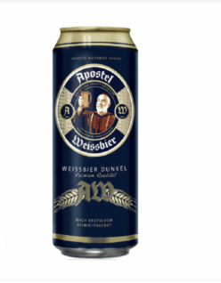 Bia Apostel Weissbier Dunkel 5.3% – Lon 500ml – Thùng 24 Lon