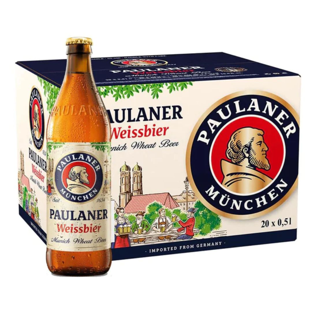 Bia Paulaner Weissbier 5,5% Đức – thùng 20 chai 500ml
