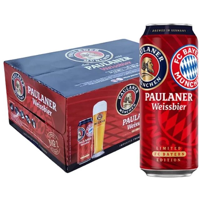 Bia Paulaner Weissbier Limited 5.5% – Lon 500ml – Thùng 24 Lon