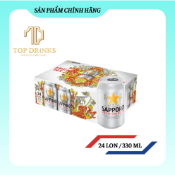 Bia Sapporo Premium 5% – lon 330ml
