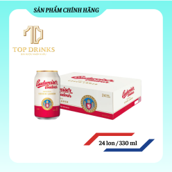 Bia Budweiser Budvar - Thùng 24 lon 330 ml