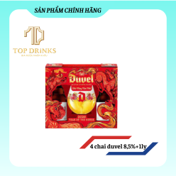 Set Duvel 8,5% - 4 chai duvel 8,5% + 1ly Duvel